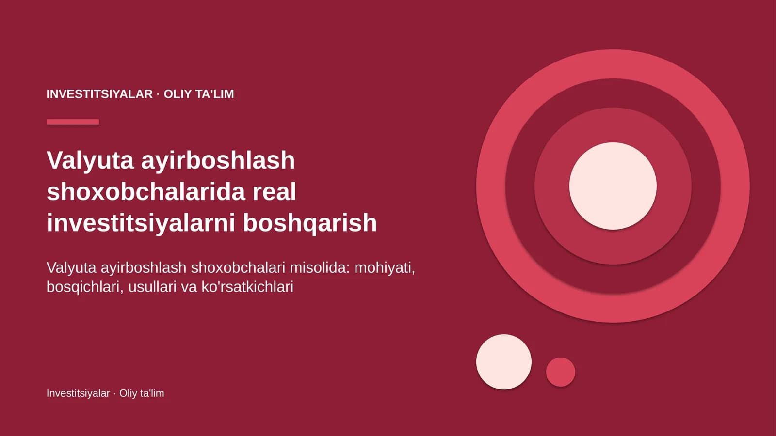 valyuta ayirboshlash shoxobchalarida real investitsiyalarni boshqarish 5163