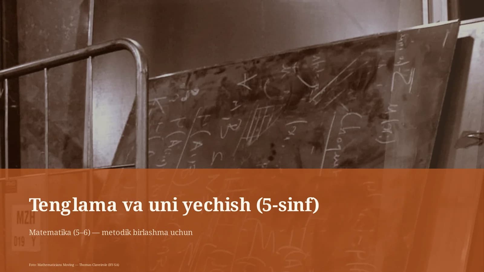 Tenglama va uni yechish (5-sinf)