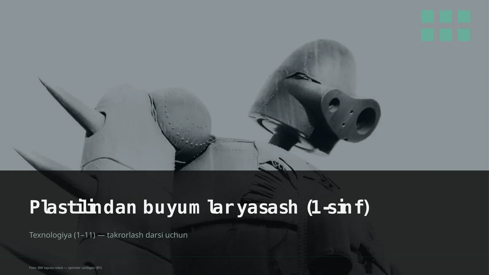 Plastilindan buyumlar yasash (1-sinf)