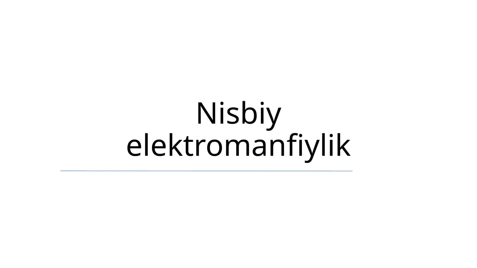 Nisbiy elektromanfiylik
