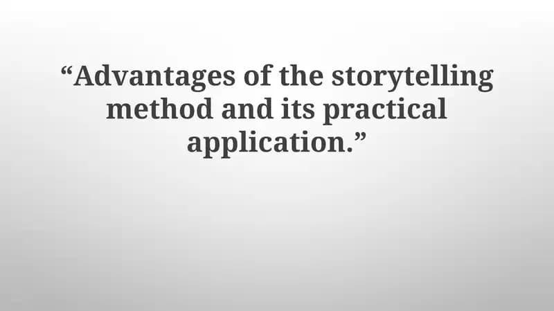 Storytelling Method