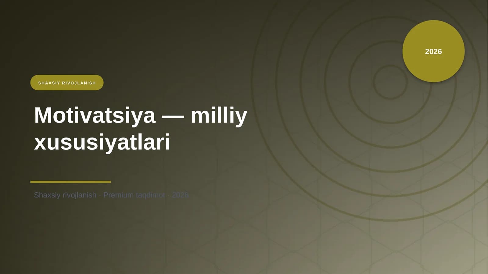 Motivatsiya — milliy xususiyatlari