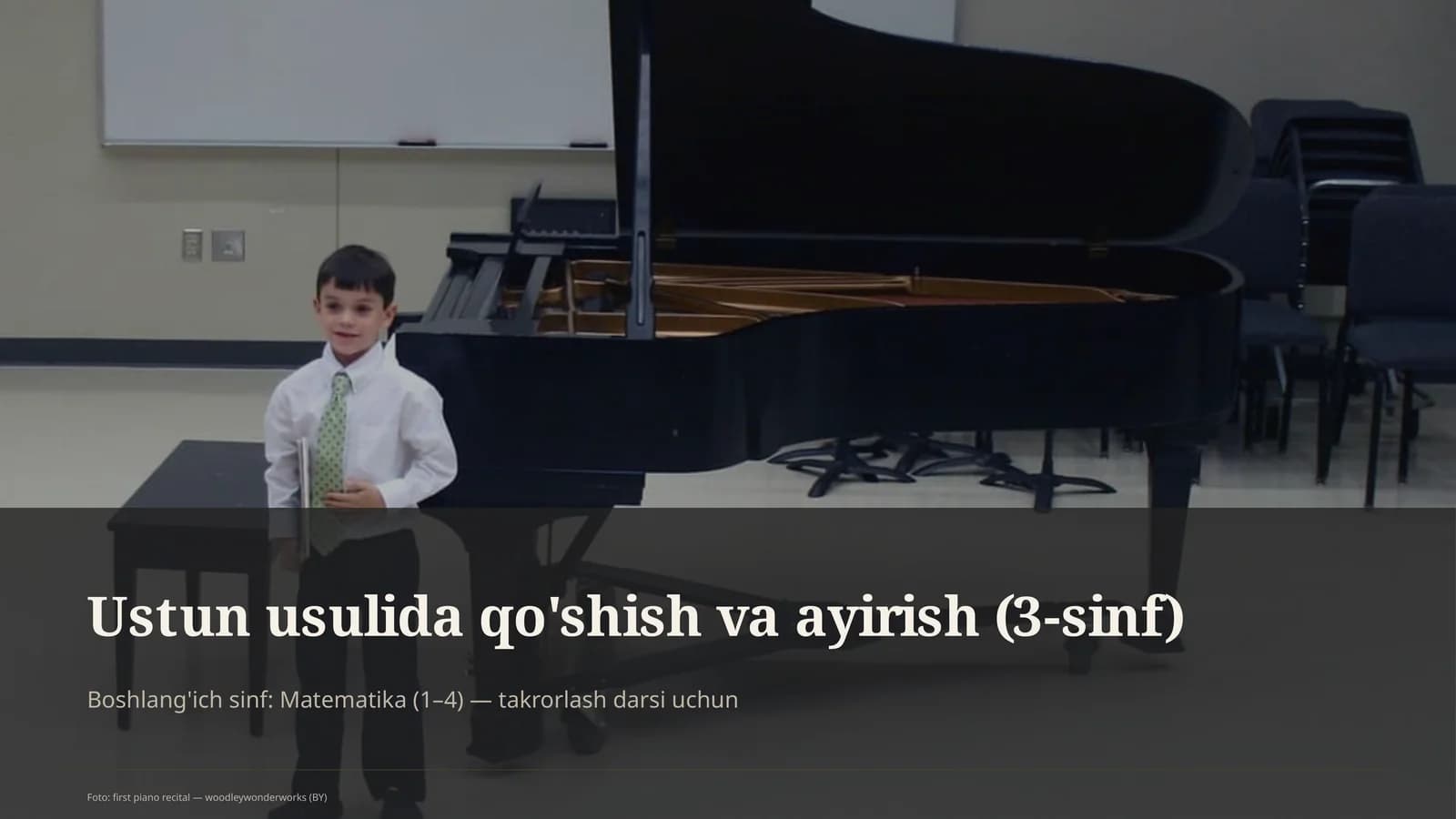 Ustun usulida qo'shish va ayirish (3-sinf)