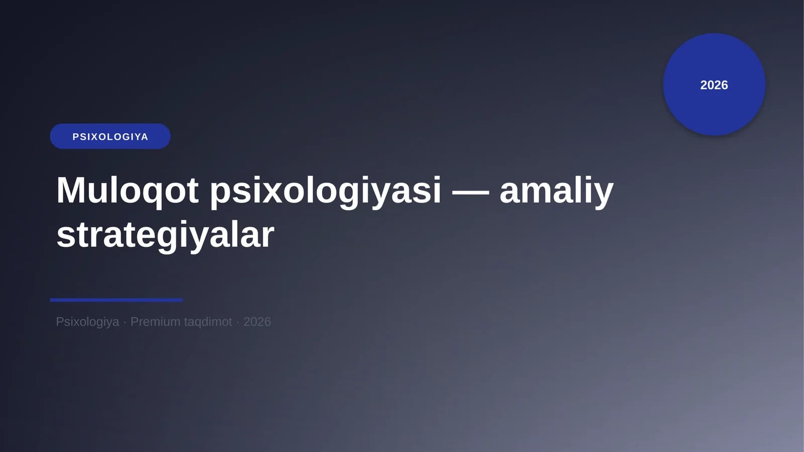 Muloqot psixologiyasi — amaliy strategiyalar