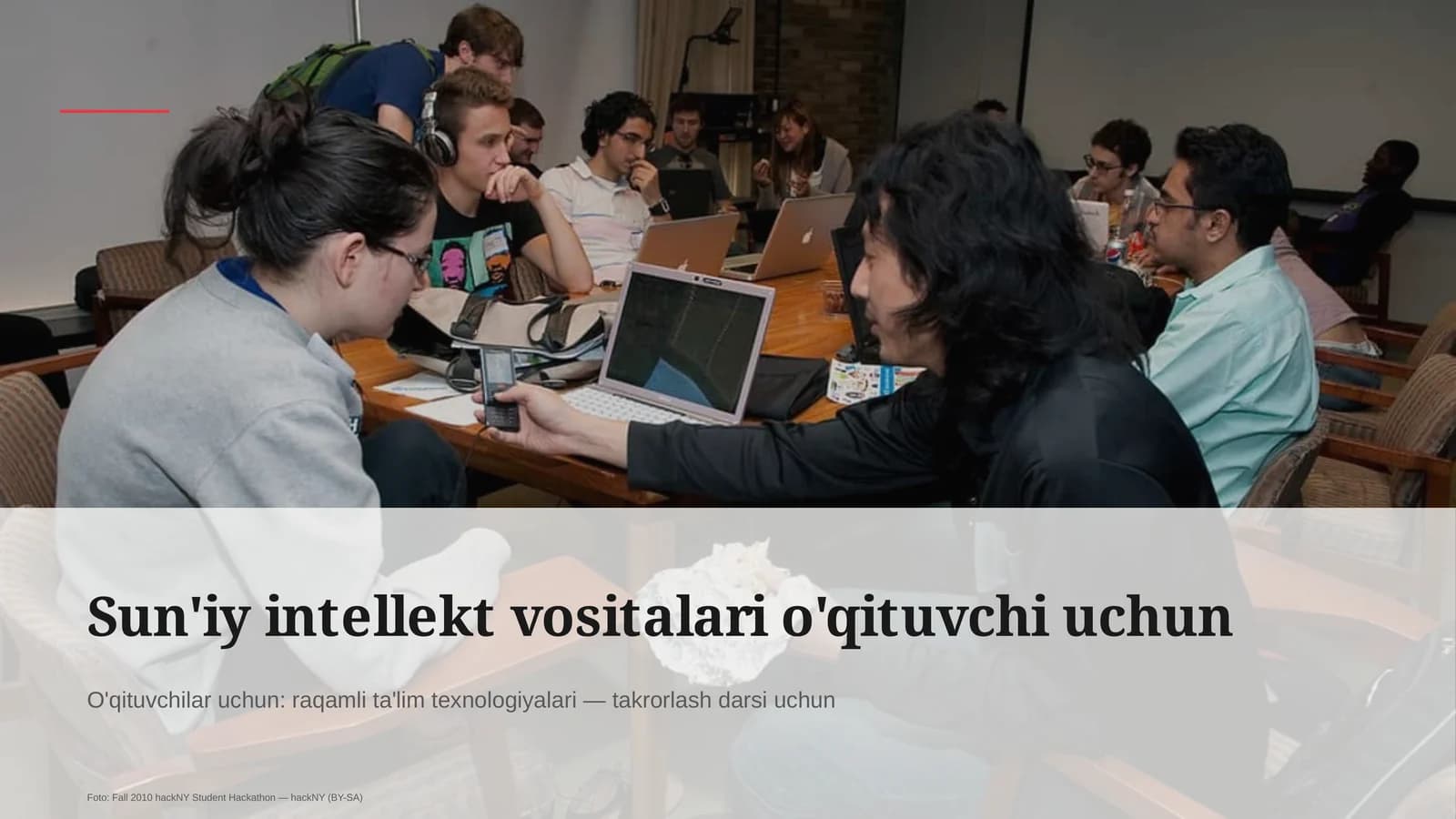 Sun'iy intellekt vositalari o'qituvchi uchun