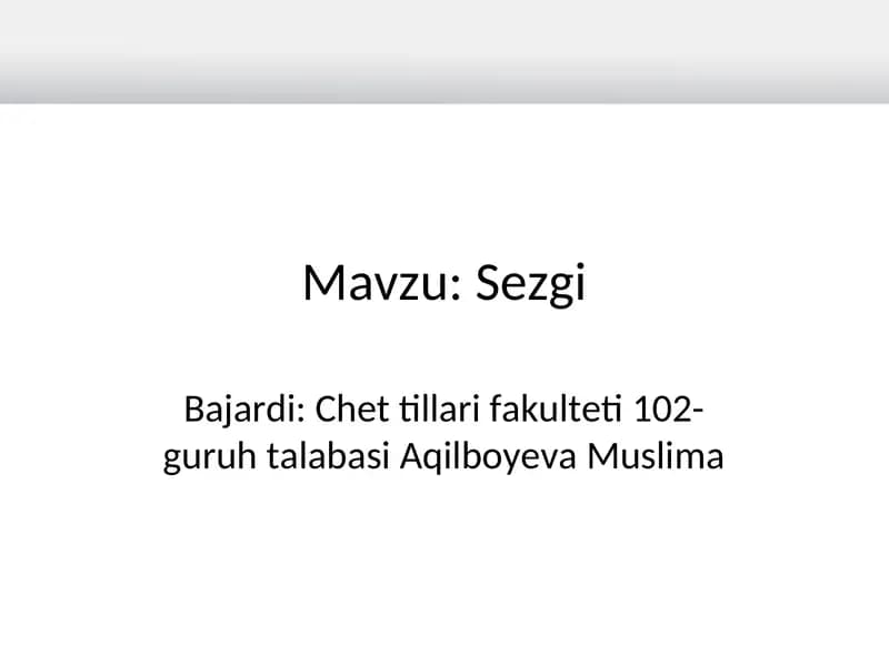 Sezgi