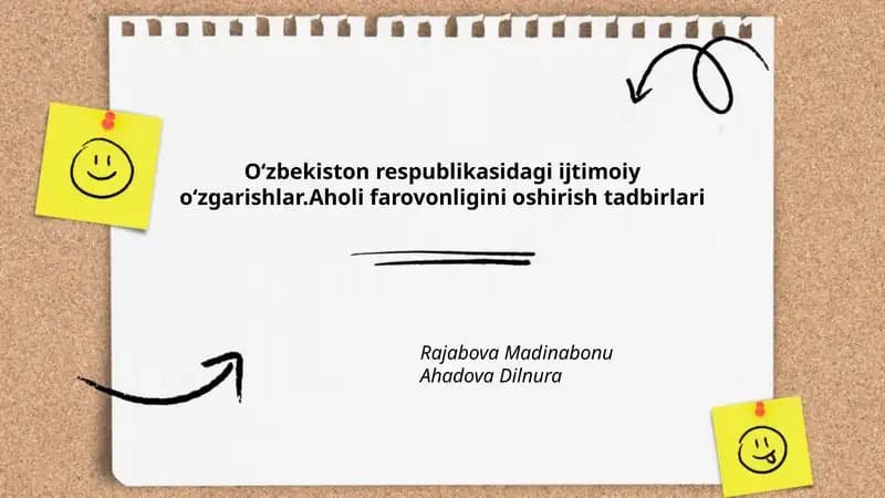 Aholi farovonligini oshirish tadbirlari