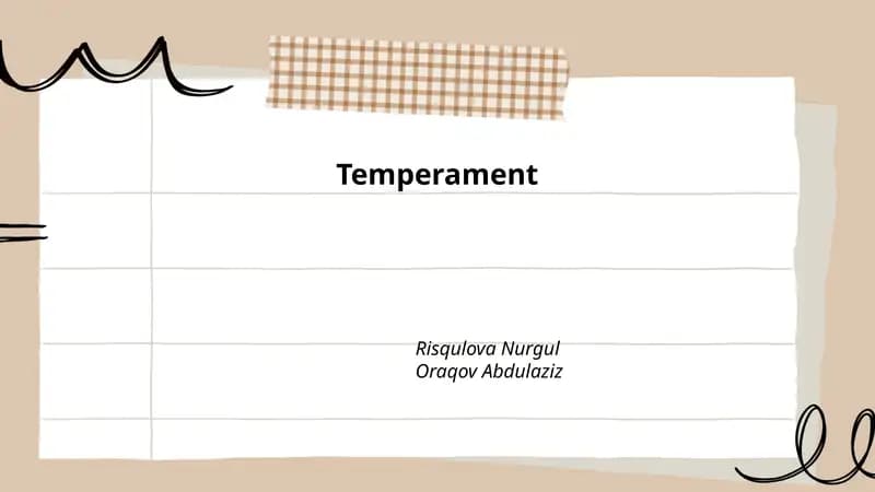 Temperament