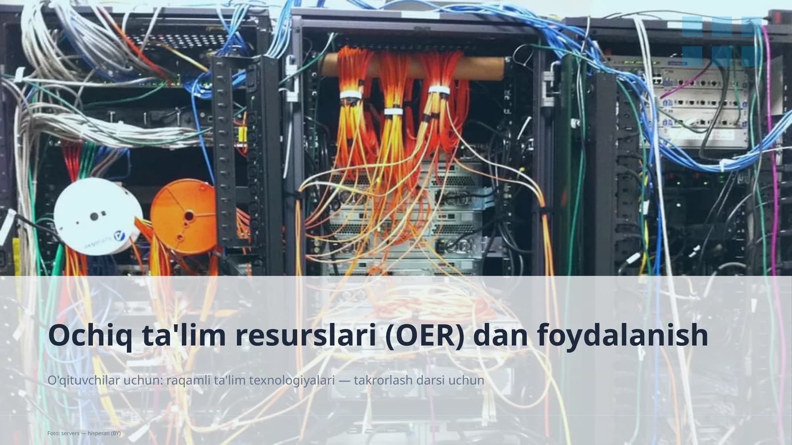 Ochiq ta'lim resurslari (OER) dan foydalanish