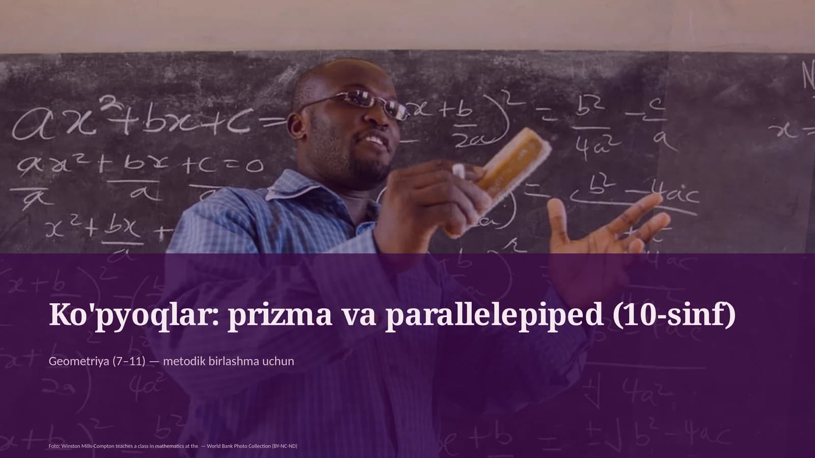 Ko'pyoqlar: prizma va parallelepiped (10-sinf)