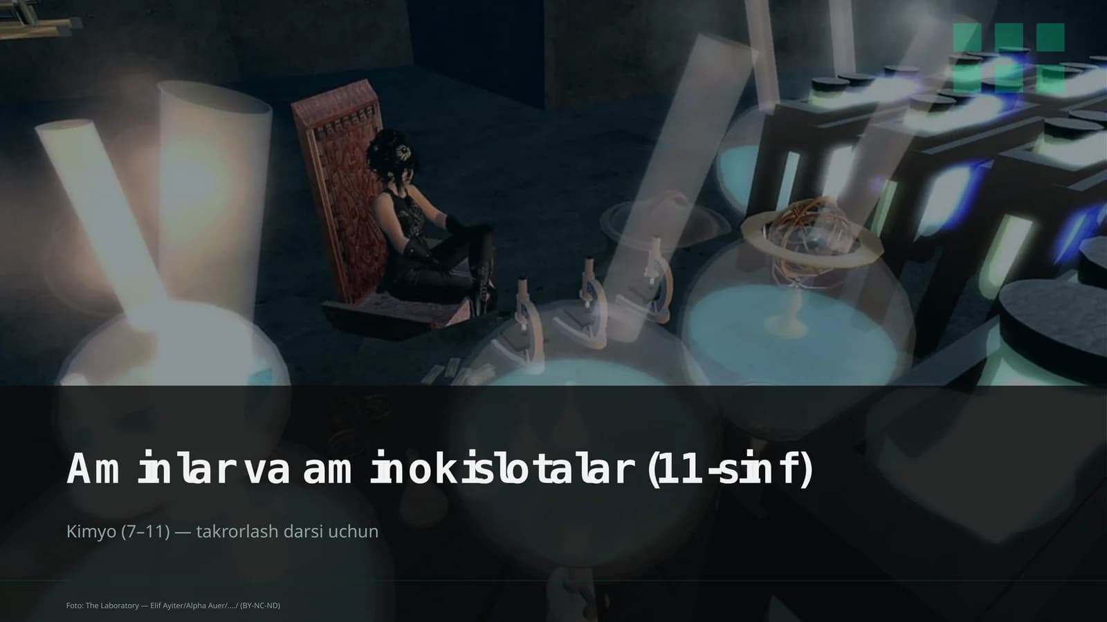 Aminlar va aminokislotalar (11-sinf)
