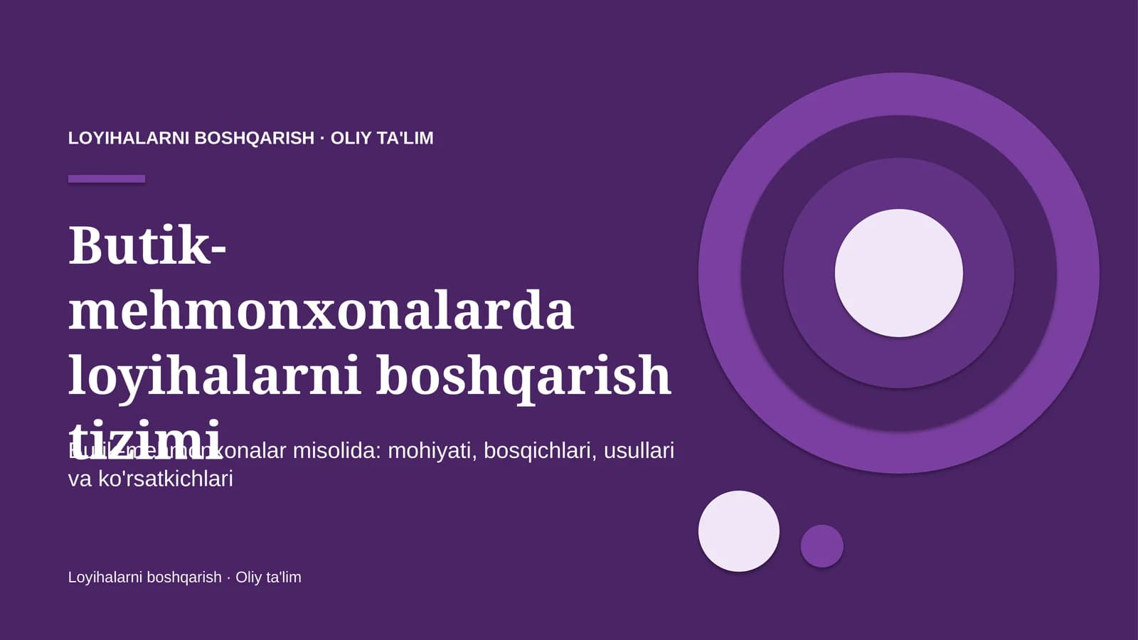 butik mehmonxonalarda loyihalarni boshqarish tizimi 2378