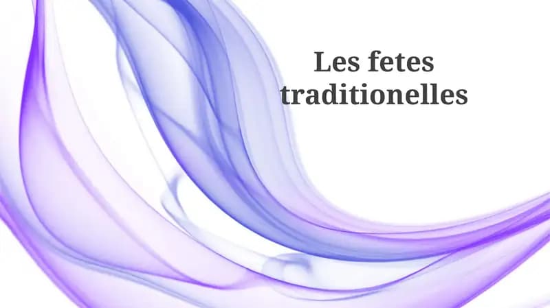 Les festes traditionelles