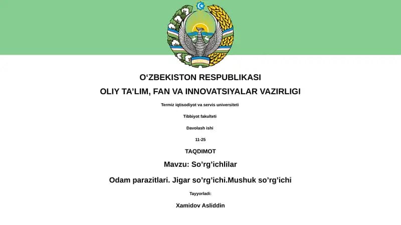 Trematodalar: Ta'rif, Morfologiya va Hayot Tsikli