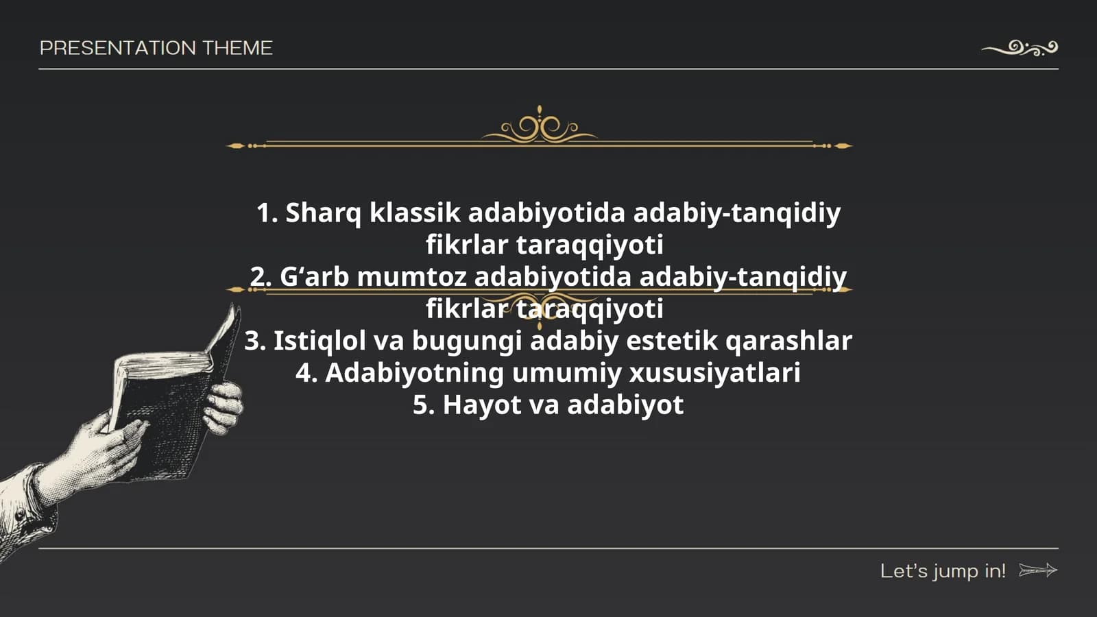 Sharq klassik adabiyotida adabiy-tanqidiy fikrlar taraqqiyoti