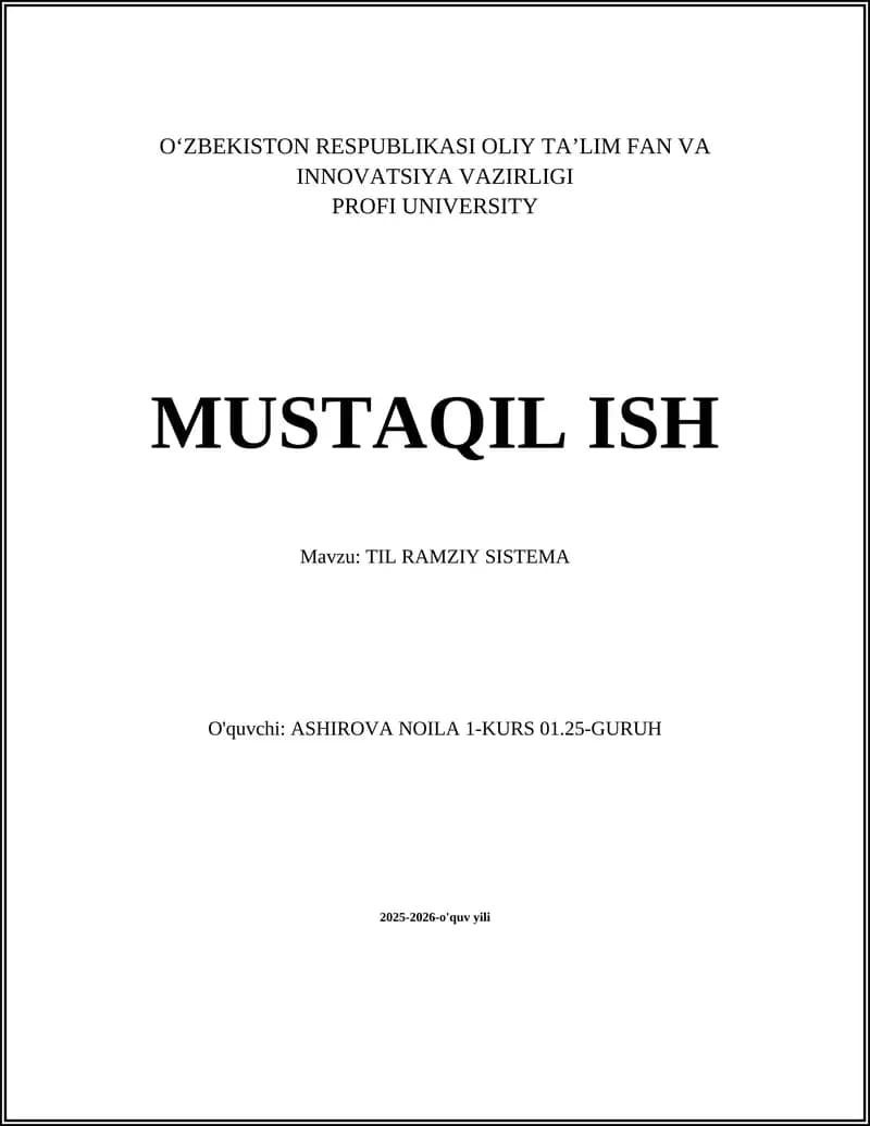 Til Ramziy Sistema