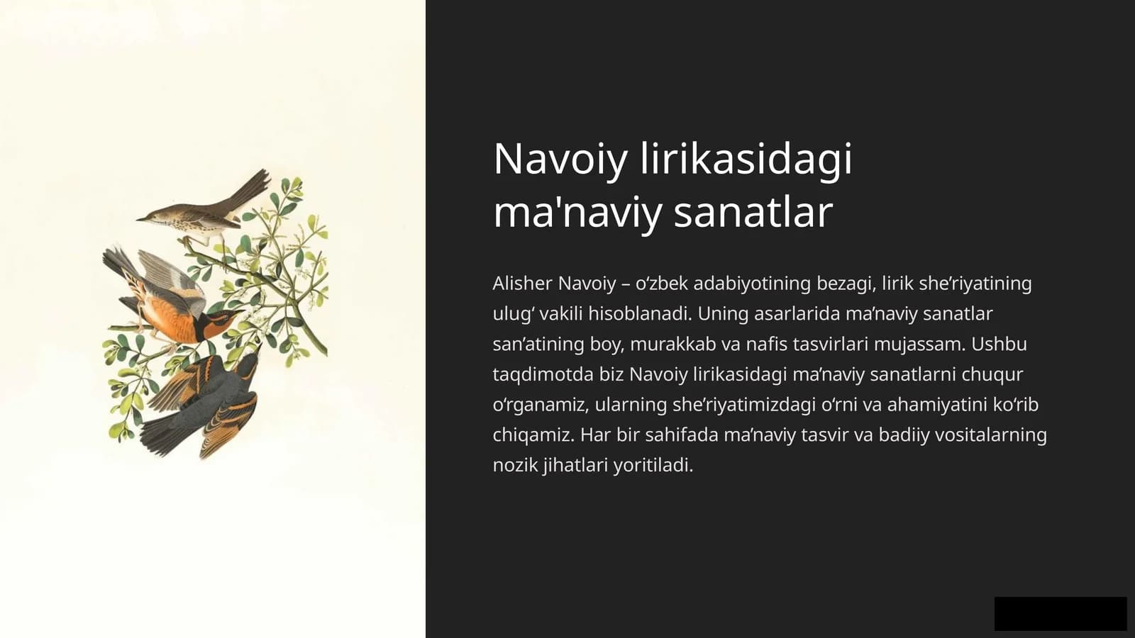 Navoiy lirikasidagi ma'naviy sanatlar