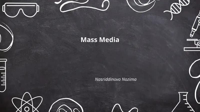 Mass Media History