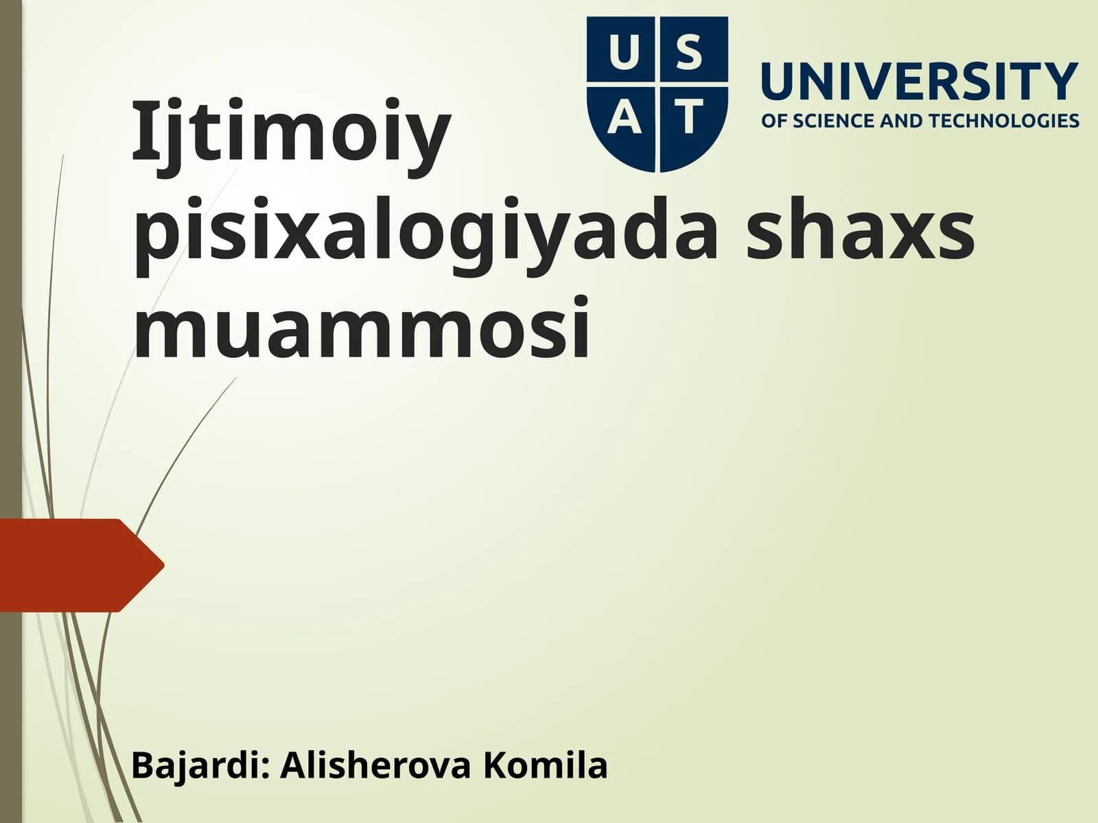 Ijtimoiy psixologiyada shaxs muammosi