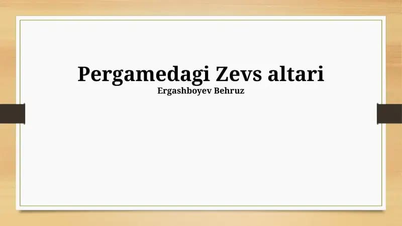 Pergamedagi Zevs altari