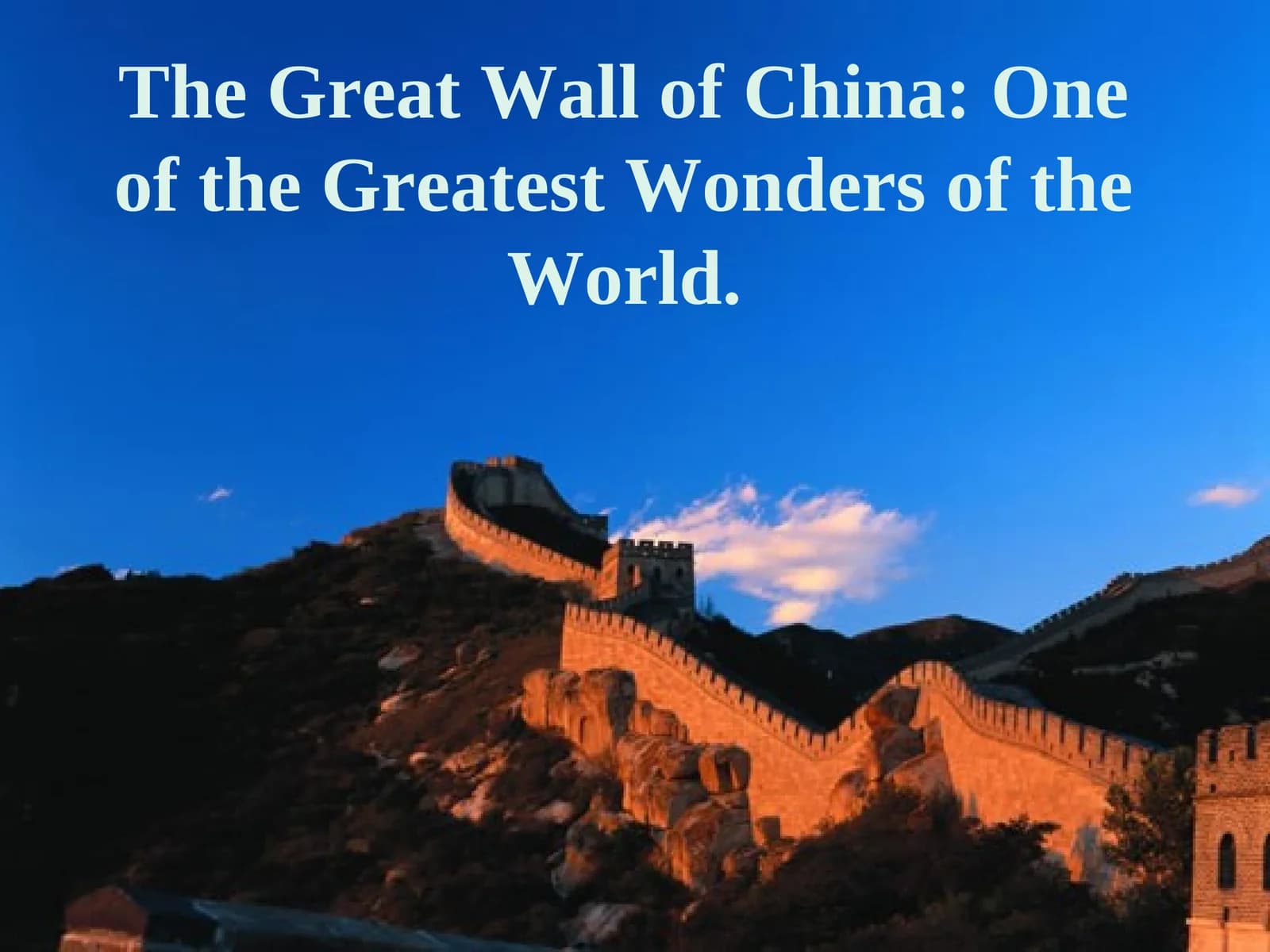 Construction of the Great Wall of China