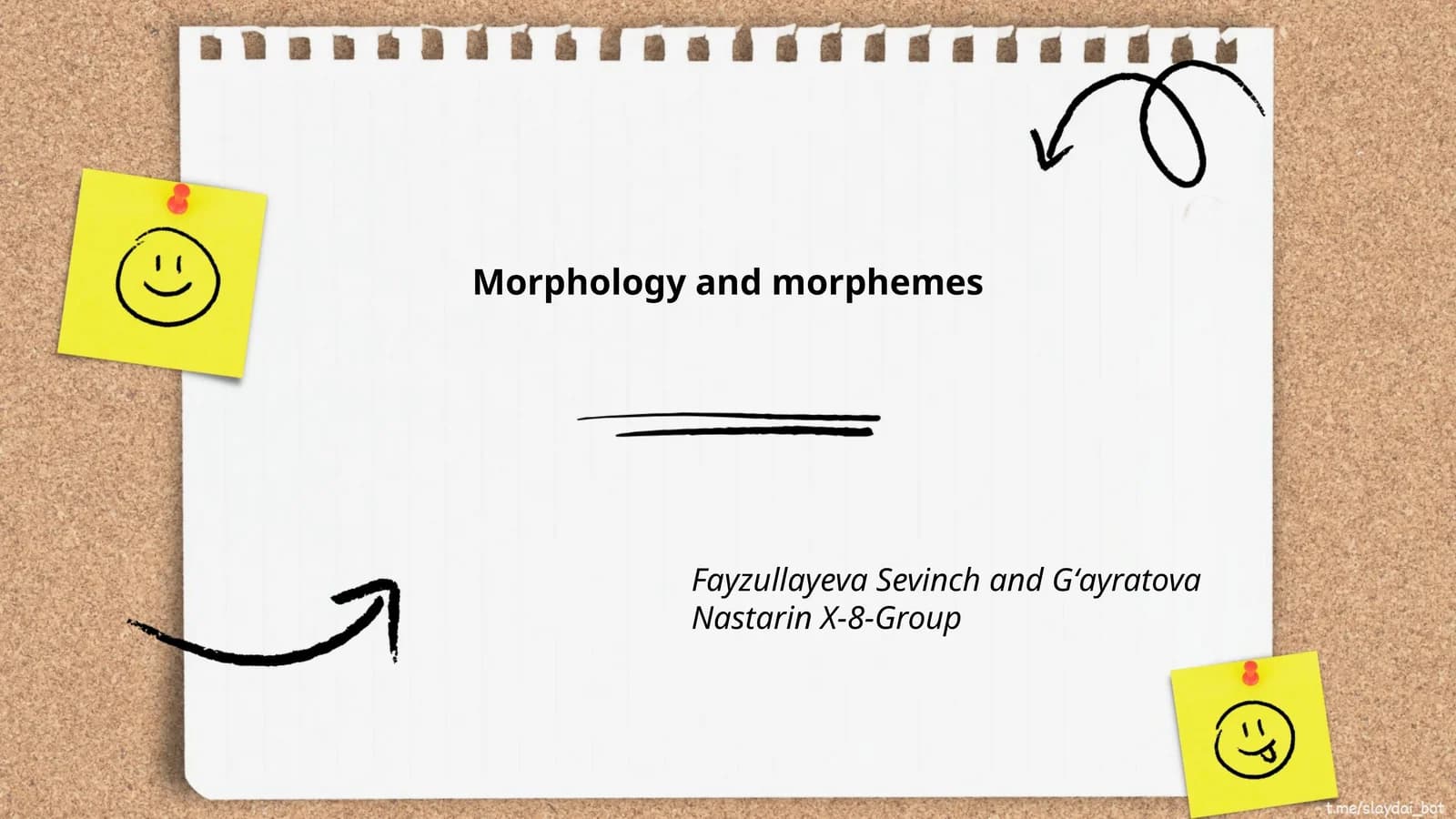 Morphology and morphemes