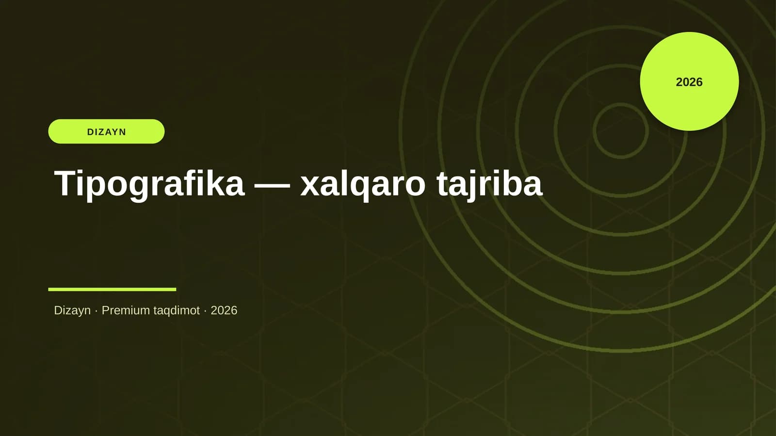 Tipografika — xalqaro tajriba