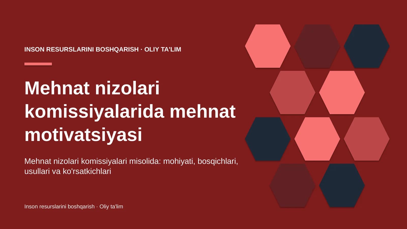 mehnat nizolari komissiyalarida mehnat motivatsiyasi 4711