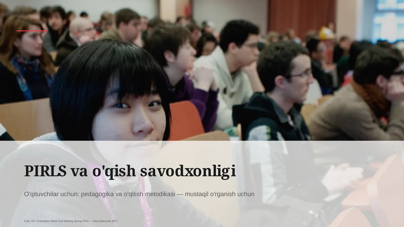 PIRLS va o'qish savodxonligi