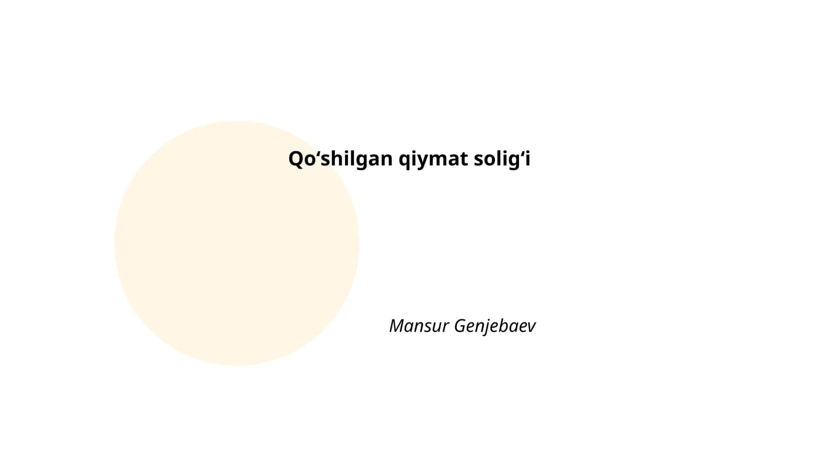 Qoʻshilgan qiymat soligʻi