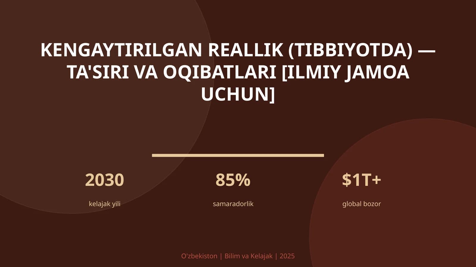 Kengaytirilgan reallik (tibbiyotda) - ta'siri va oqibatlari [ilmiy jamoa uchun]