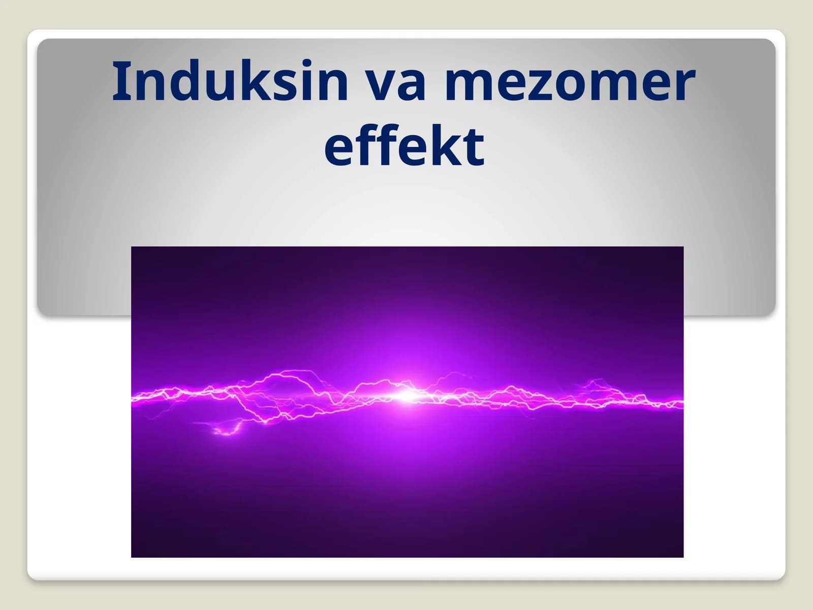Induksin va mezomer effekt