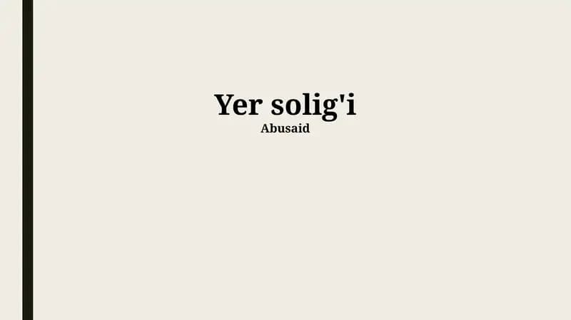 Yer solig'i