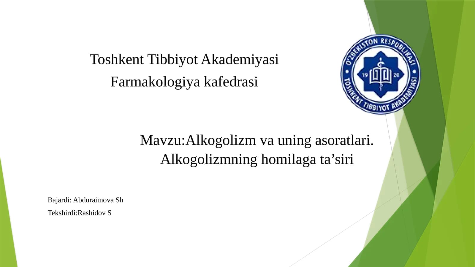Alkogolizmning Asoratlari