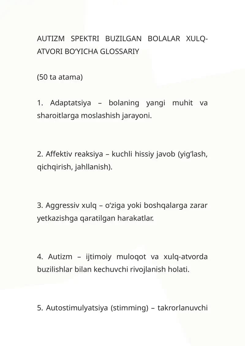 Glossariy