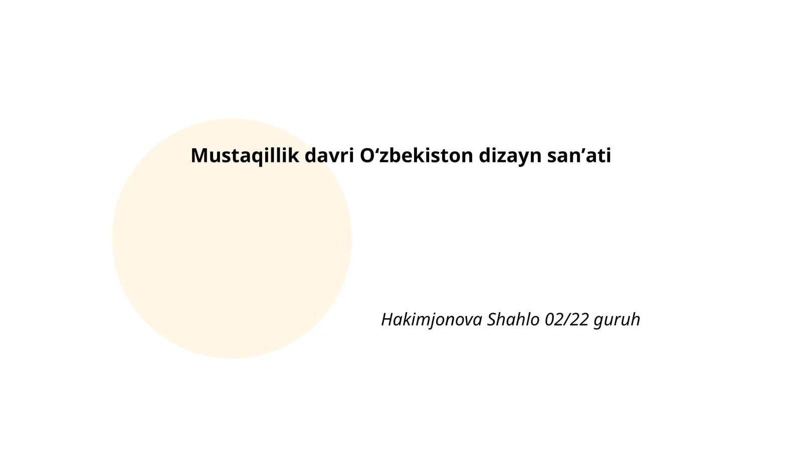 Mustaqillik davri Oʻzbekiston dizayn sanʼati