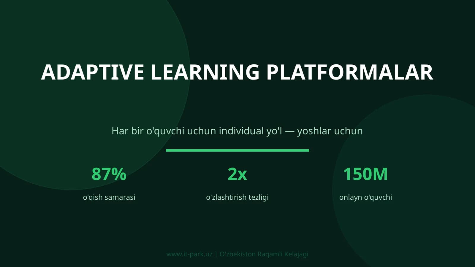 ADAPTIVE LEARNING PLATFORMALAR