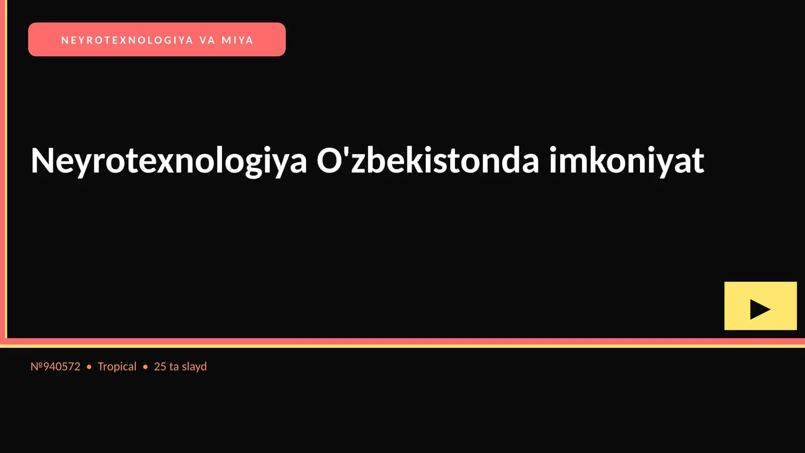 NEYROTEXNOLOGIYA VA MIYA
