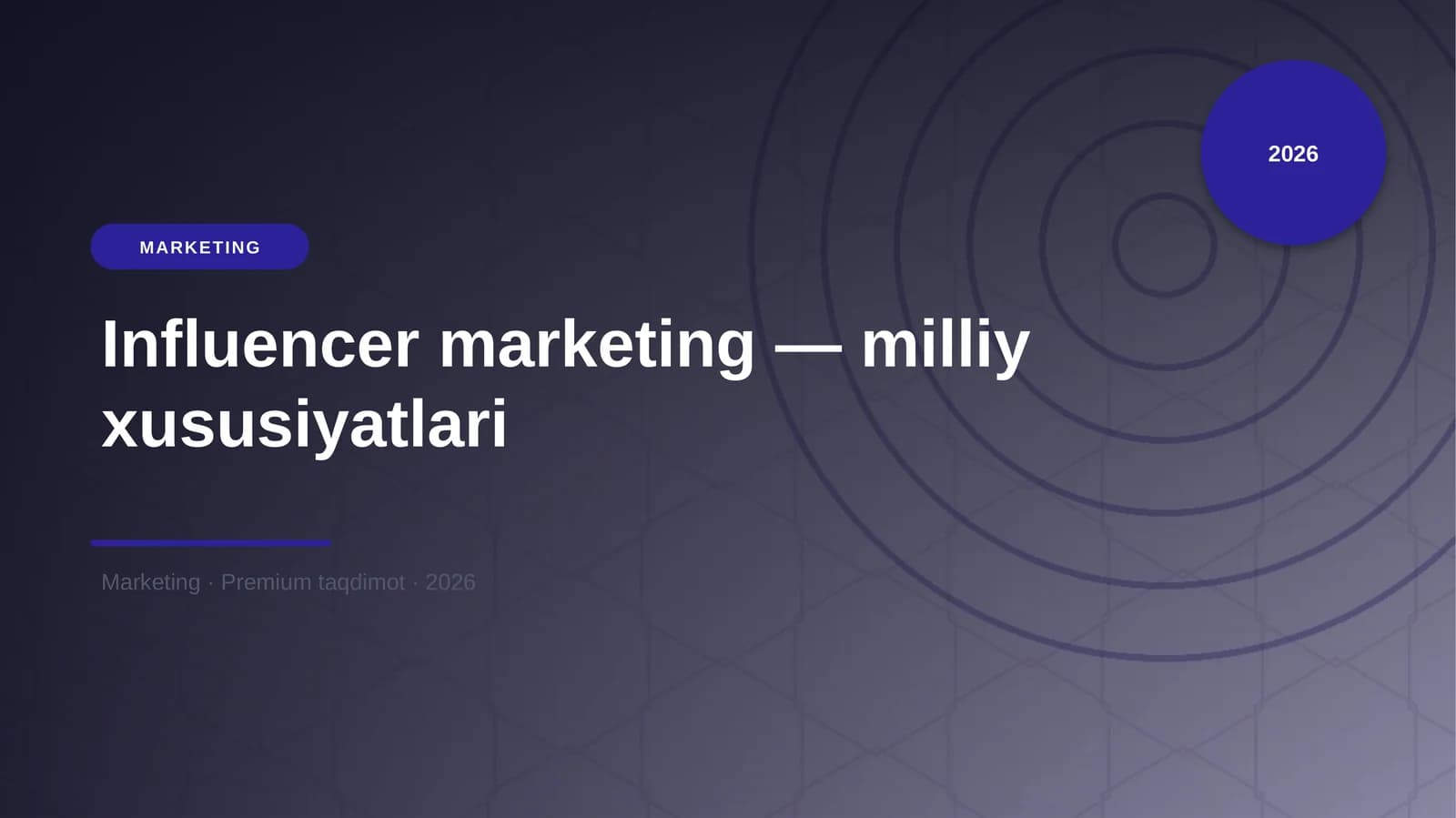 Influencer marketing — milliy xususiyatlari
