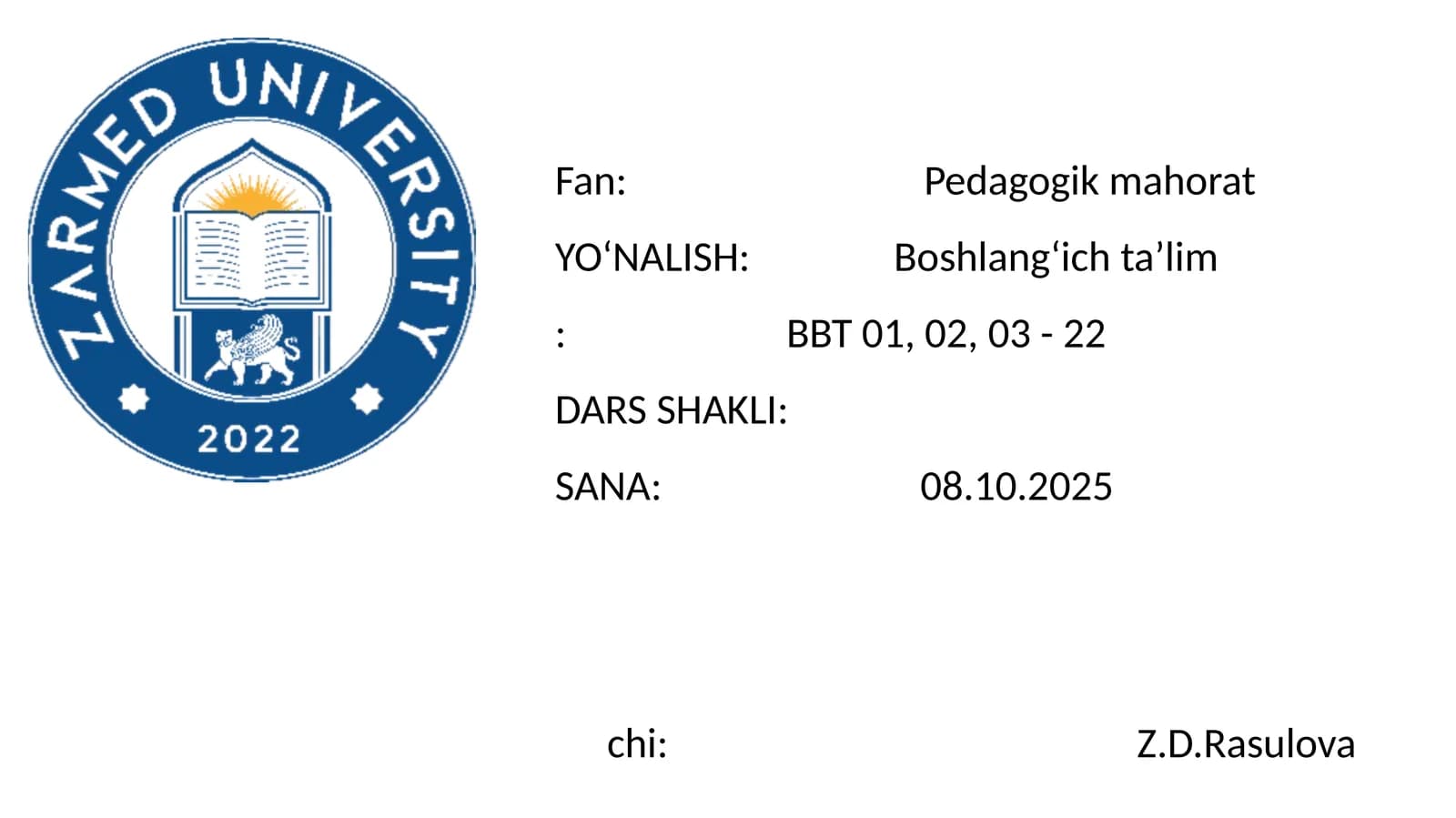 O‘qituvchi kasbiy faoliyatida pedagogik qobiliyatning ahamiyati