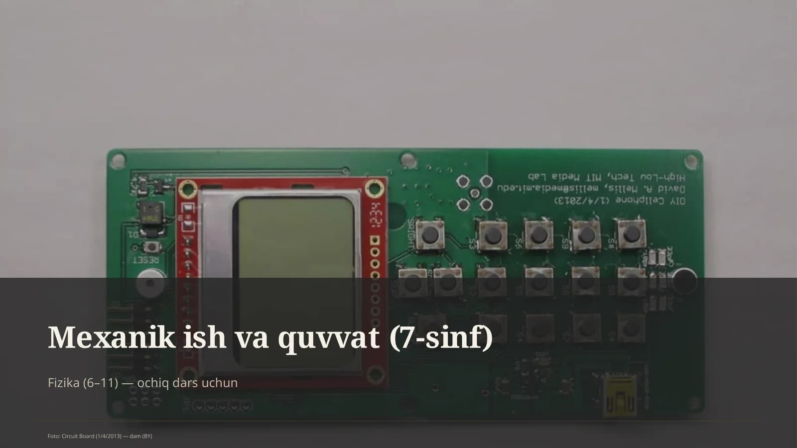 Mexanik ish va quvvat (7-sinf)