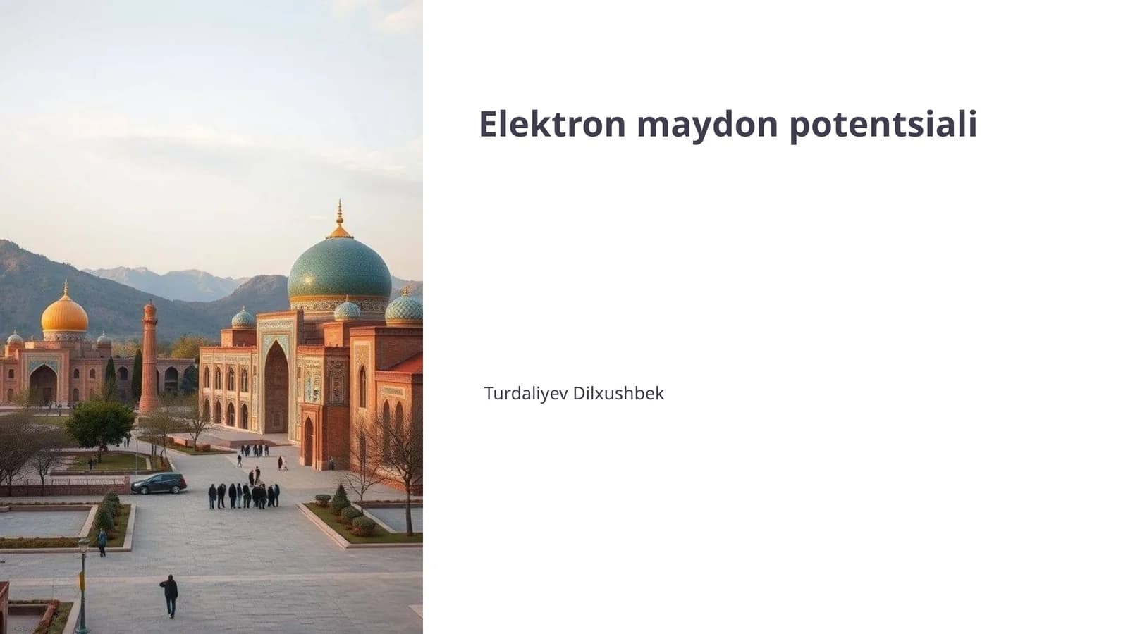 Elektron maydon potentsiali