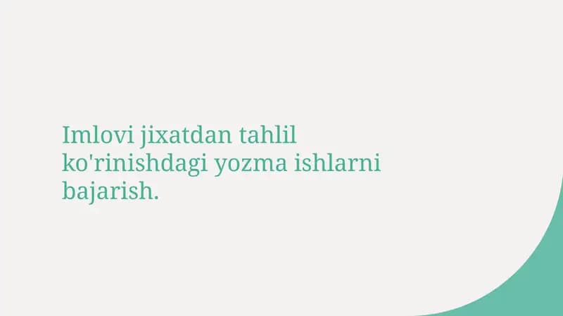 Imloviy yozma ishlar