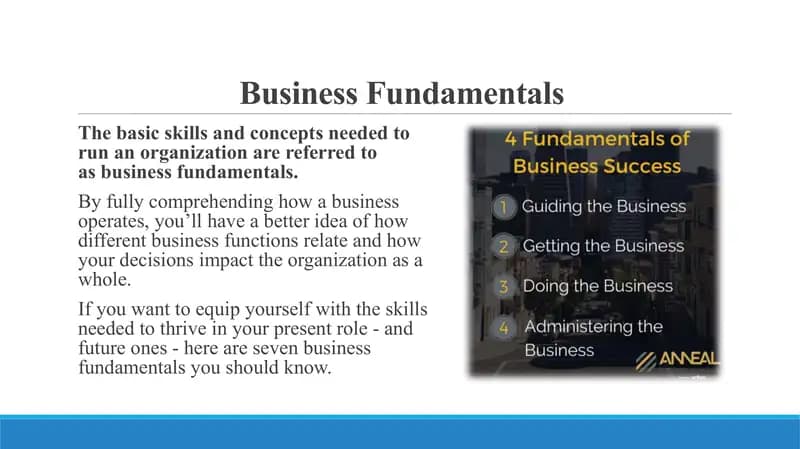Business Fundamentals
