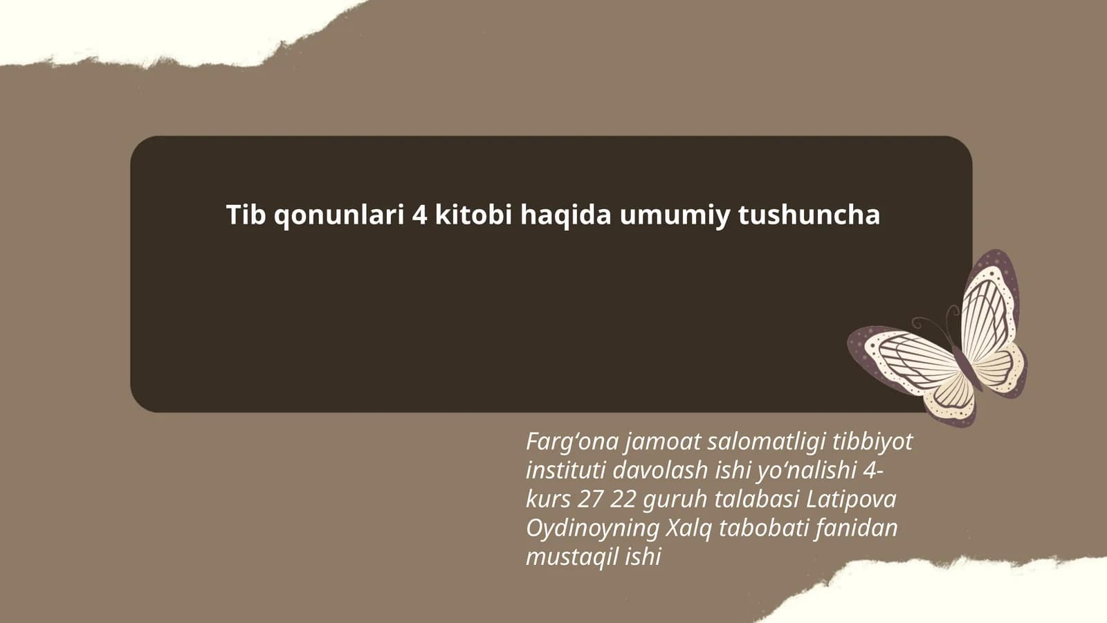 Tib qonunlari 4 kitobi