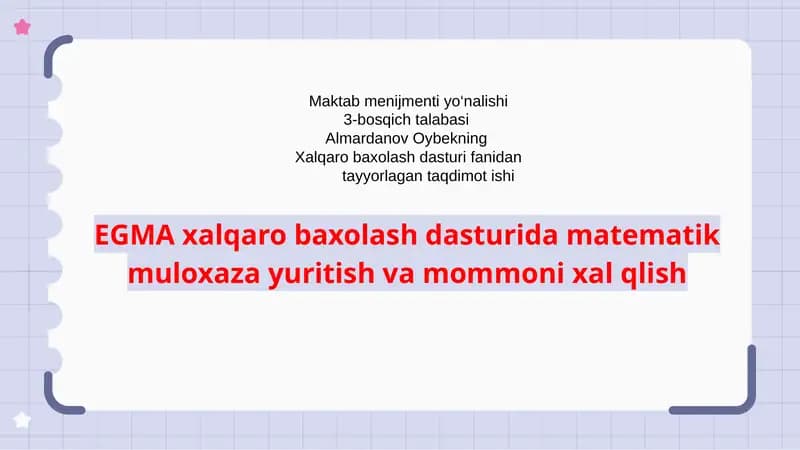 Xalqaro baholash dasturi