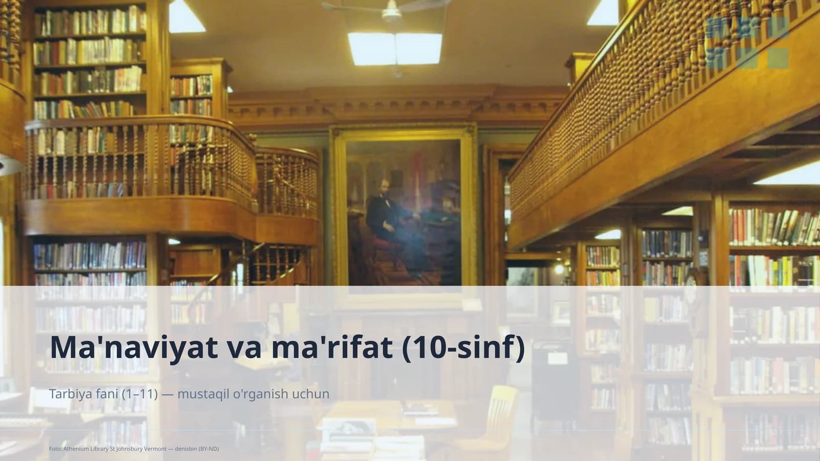 Ma'naviyat va ma'rifat (10-sinf)