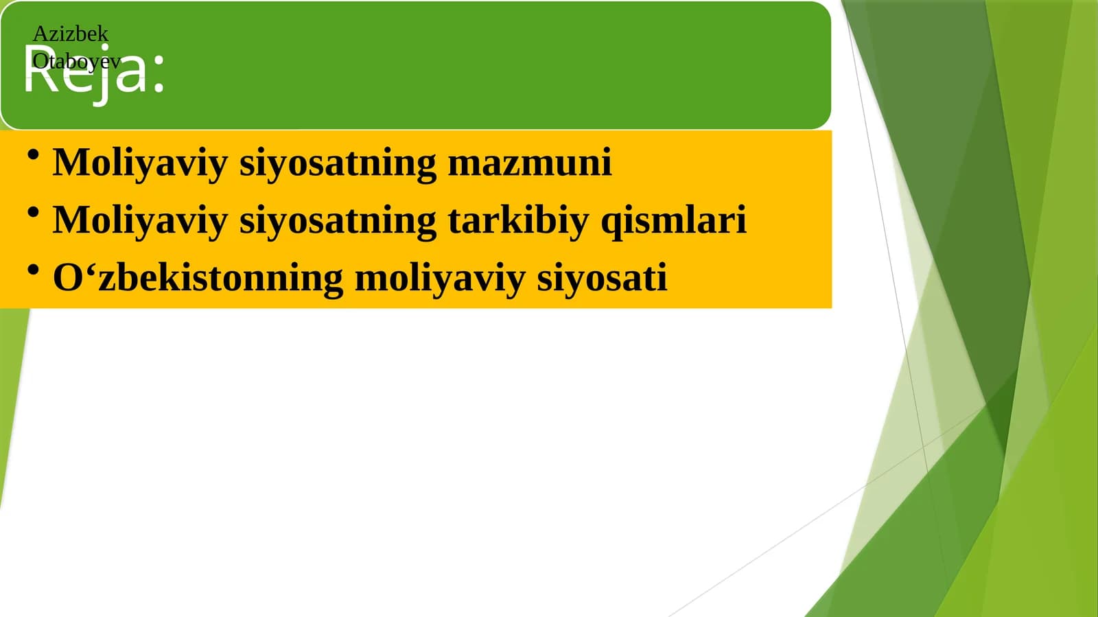 Moliya siyosati