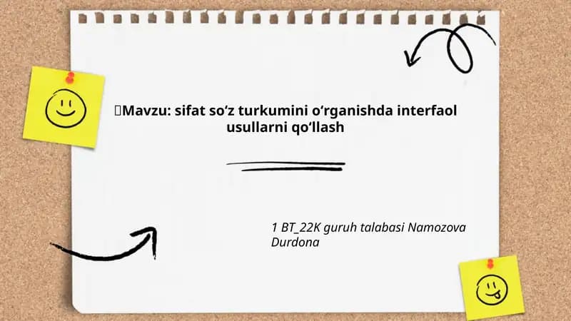 Interfaol Usullarni Qo'llash