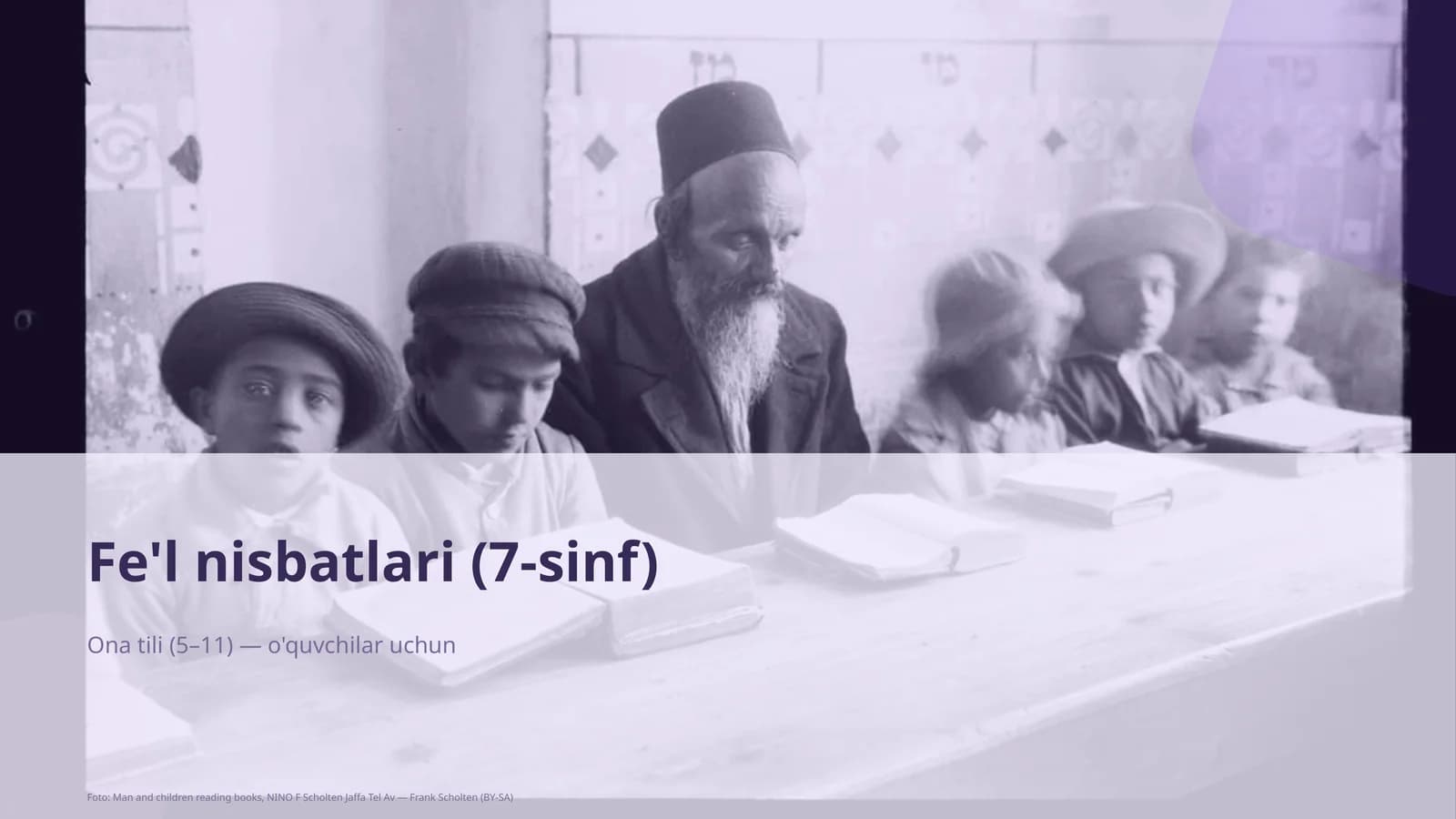 Fe'l nisbatlari (7-sinf)